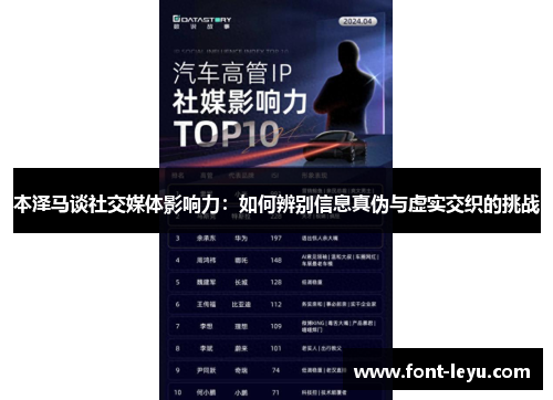 本泽马谈社交媒体影响力：如何辨别信息真伪与虚实交织的挑战